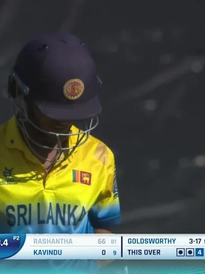 ICC U19 CWC: SL v ENG – Highlights of Lewis Goldsworthy's 5/21