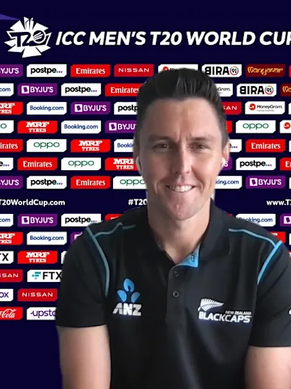 30 October - Dubai - New Zealand player Trent Boult pre-match press conference