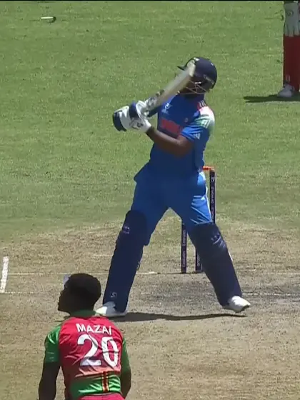 Khilan Patel with a Six vs. Zimbabwe