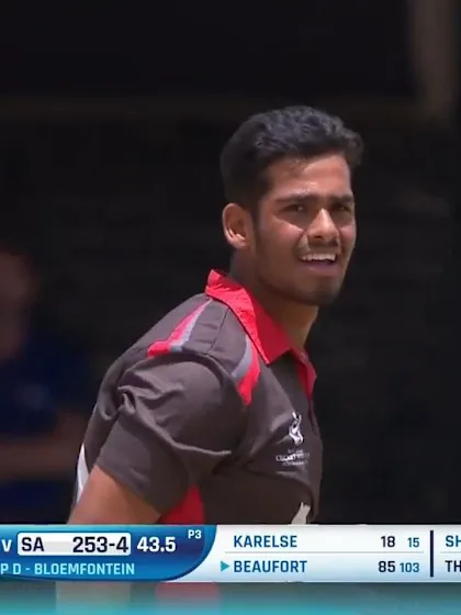 ICC U19 CWC: SA v UAE – Beaufort holes out off Sanchit 