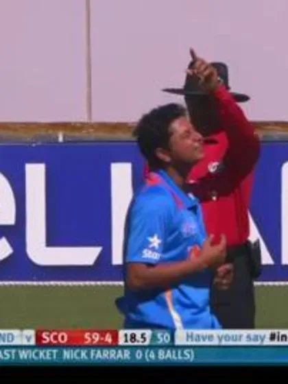 Scotland innings, India v Scotand, ICC U19 CWC 2014