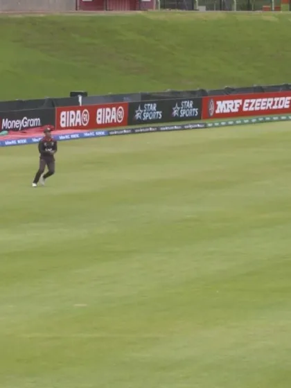 ICC U19 CWC: UAE v CAN– Akhil Kumar fails to clear mid-wicket