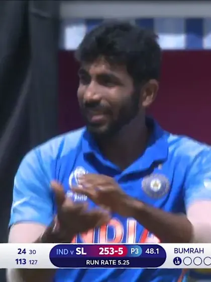 Logo of CWC19: SL v IND - Bumrah removes Mathews for 113
