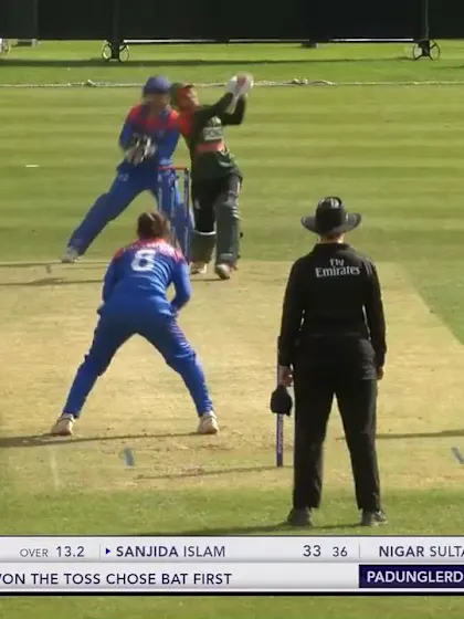 ICC T20WC Qualifier: BAN v THA - Sanjida Islam's second six