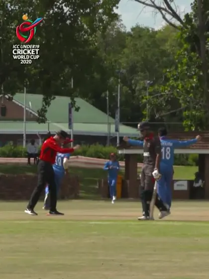 ICC U19 CWC: AFG v UAE – Shafiqullah runs out UAE captain with direct hit
