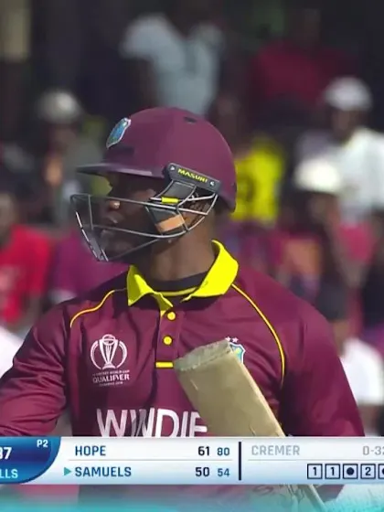 West Indies v Zimbabwe Player of the Match: Marlon Samuels