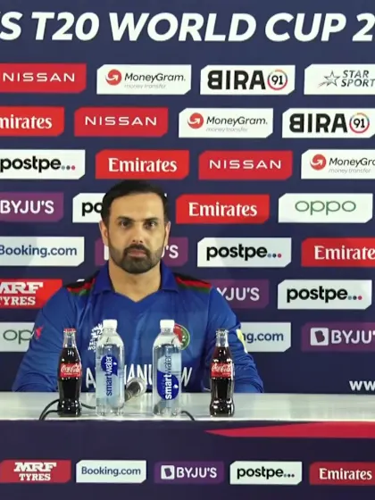 24 October - Sharjah - Afghanistan Captain Mohammad Nabi pre-match press conference