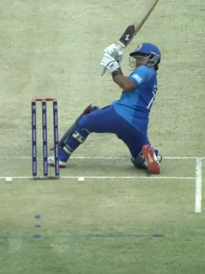 Uzairullah Niazai with a Four vs. South Africa