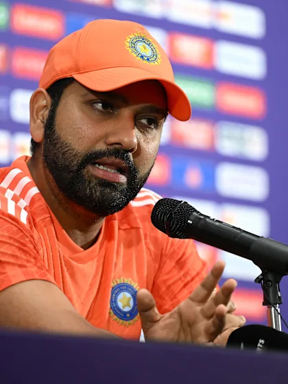 18 November - Ahmedabad - India Captain Rohit Sharma pre-match press conference