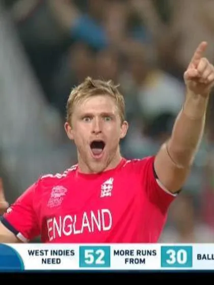 David Willey 3-20 for ENG V WI ICC WT20 2016