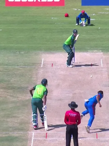 ICC U19 CWC: SA v AFG – Fazal takes a wicket in the tournament's first over