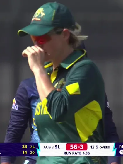 Logo of Harshitha Madhavi - Wicket - Australia vs Sri Lanka