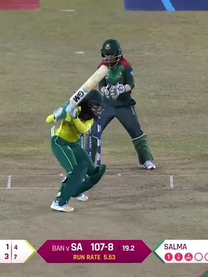 SA v BAN: Nigar Sultana stumps Tumi Sekhukhune