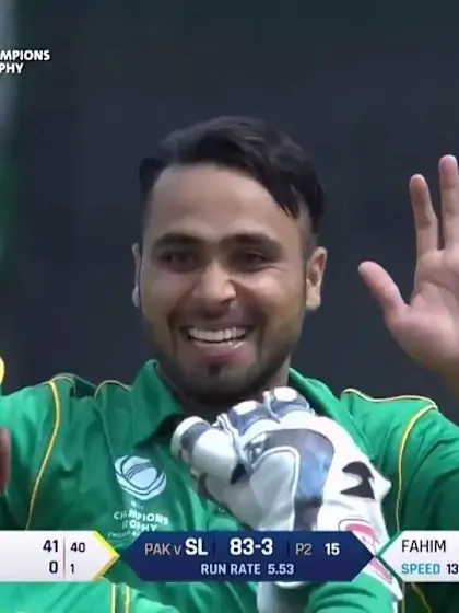 Logo of #CT17: Dinesh Chandimal wicket