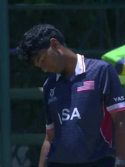 M Saraswat with a Four vs. USA