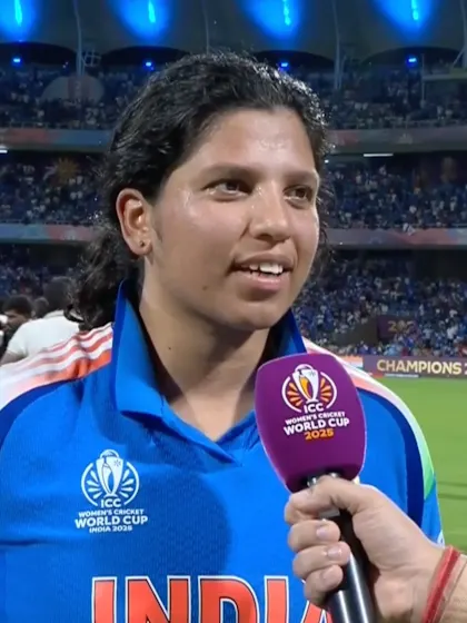 Richa Ghosh revels in the winning moment | CWC25