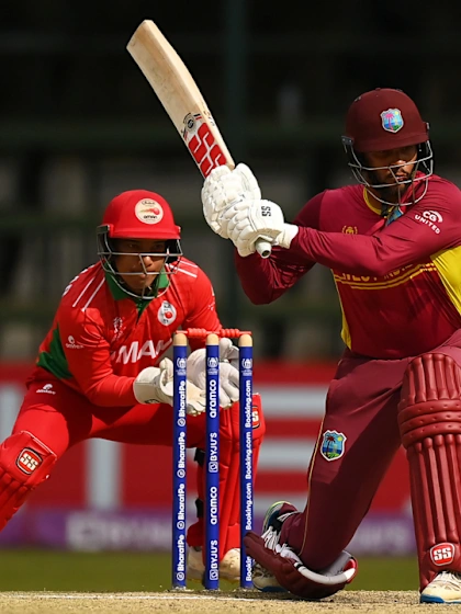 King shines with hundred for West Indies against Oman | CWC23 Qualifier