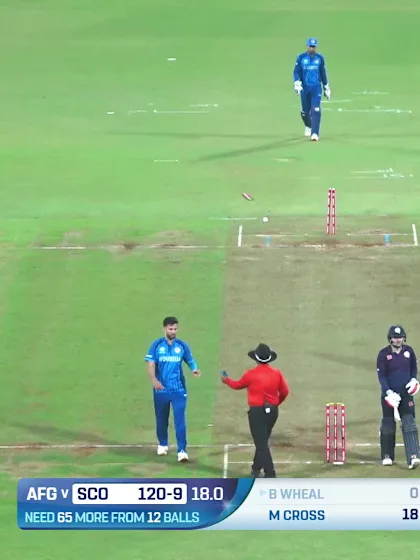 Jack Jarvis - Wicket - Afghanistan vs Scotland