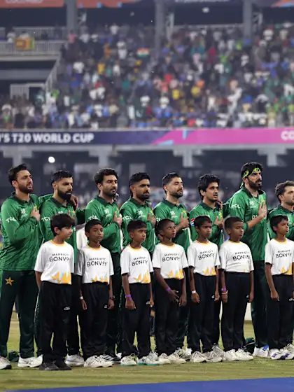 Pakistan sing their national anthem ahead of key India clash in Colombo | T20WC 2026