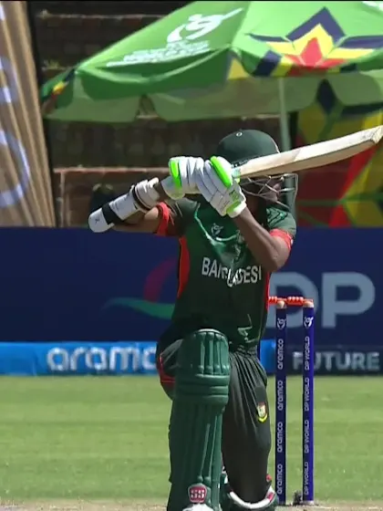 Rifat Beg with a Four vs. England