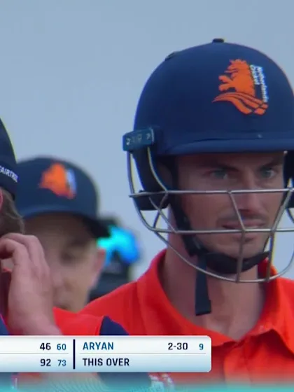 Logo of Shoaib Khan - Wicket - Netherlands vs Oman