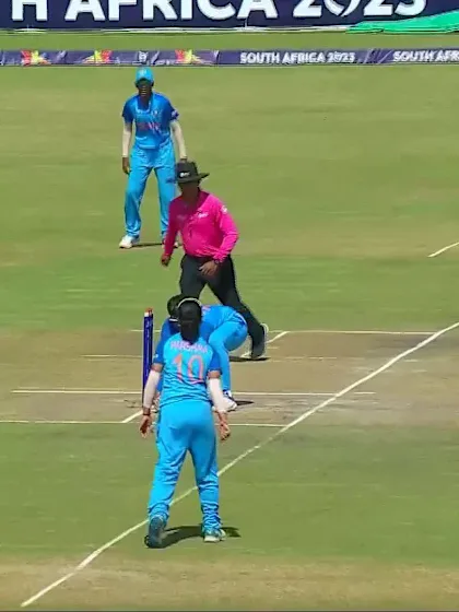 Wicket-Vidushika-Perera-India-U19s-Women v Sri-Lanka-U19s-Women ICC U19W T20WC 2023
