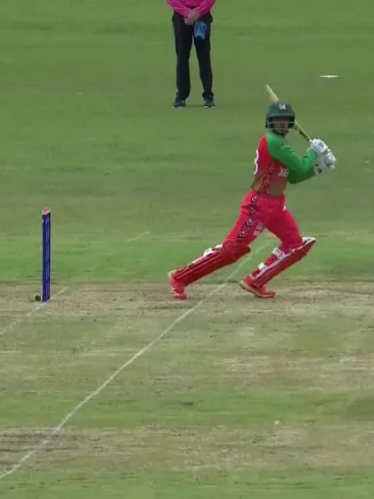 D Patel with a Four vs. England