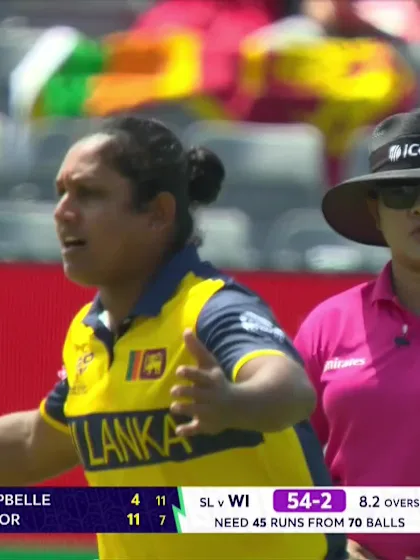 Shemaine Campbelle - Wicket - West Indies vs Sri Lanka