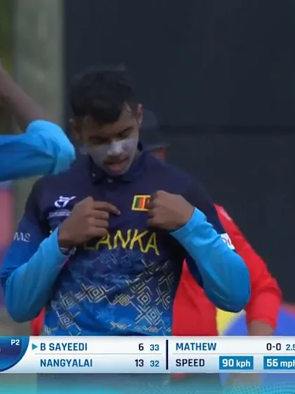 Treveen Mathew with a breakthrough | SL v AFG | ICC U19 Men’s CWC 2022