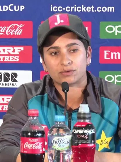 Logo of WT20WC - WI v Pak: Nida Dar speaks to the media 