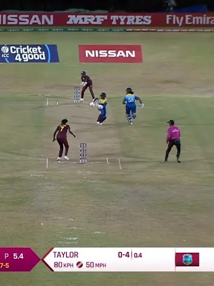 WI v SL: Kavisha Dilhari falls short of her crease and is run out
