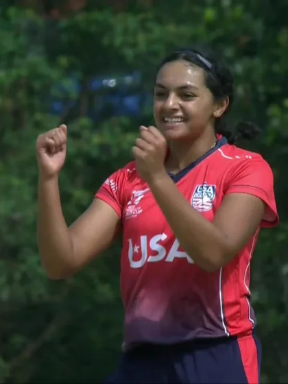 Annabelle Squires with a Batting vs USA Women Under-19