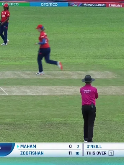 Logo of M Anees with a Batting vs England Women Under-19
