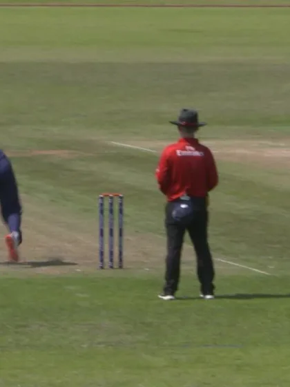 U19 CWC Europe Q: Ned v Sco - Jasper Davidson of Scotland takes 3 for 33