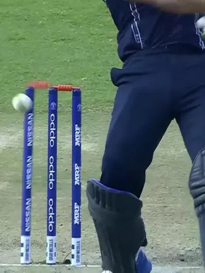 Safyaan Sharif loses his off stump