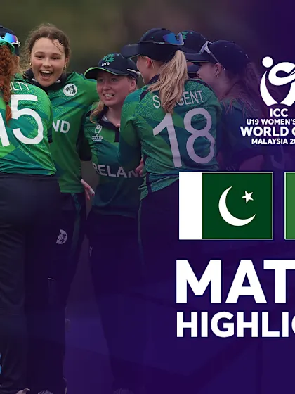 Logo of Ireland seal Super Six spot after overcoming Pakistan in a thriller | Match Highlights | U19WC 2025