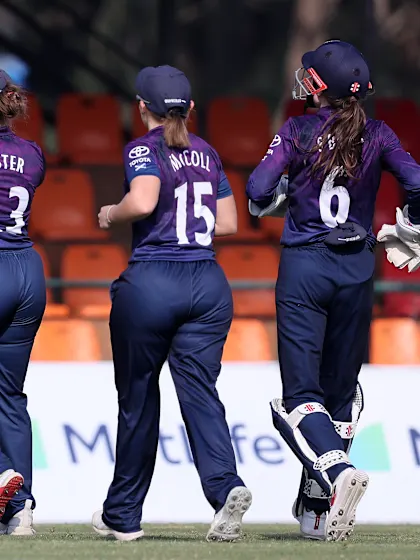 Katherine Fraser's double strike lifts Scotland | Women's T20WC 2026 warm-ups