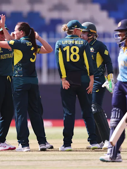 Schutt, Gardner strikes send back Sri Lanka openers early | WT20WC 2024 