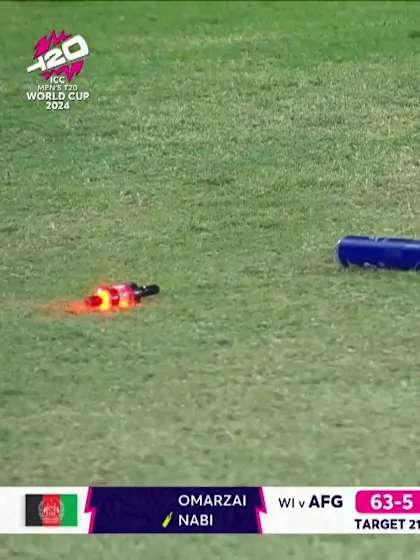 Logo of Mohammad Nabi - Wicket - West Indies vs Afghanistan