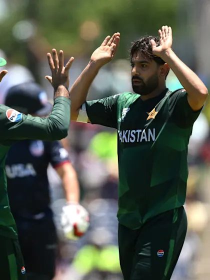 Logo of Crucial breakthroughs from Rauf and Amir | USA v PAK | T20WC 2024
