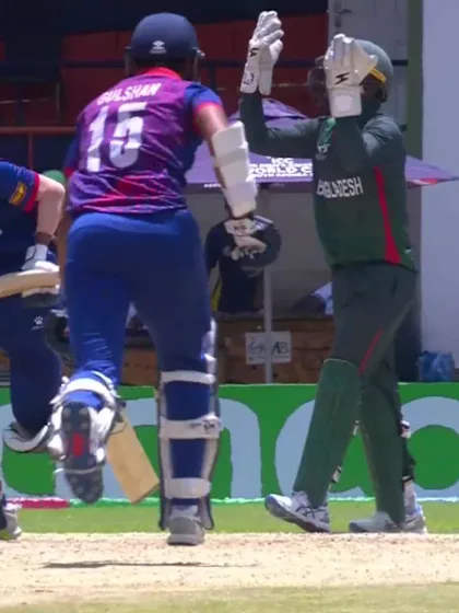 Logo of Bishal Kc with a Four vs. Bangladesh