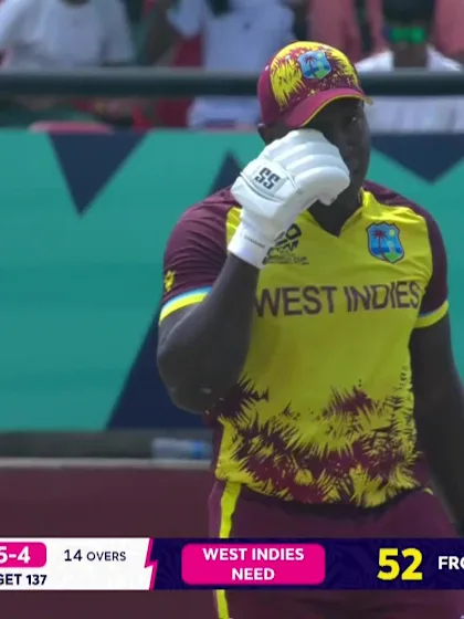 Logo of Rovman Powell - Wicket - West Indies vs Papua New Guinea