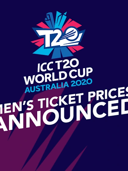 Ticket prices announced for ICC Men's T20 World Cup 2020