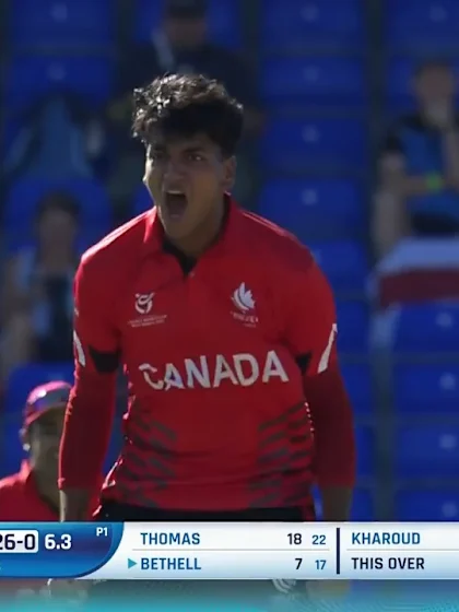 Parmveer Kharoud strikes early | ENG v CAN | ICC U19 Men’s CWC 2022