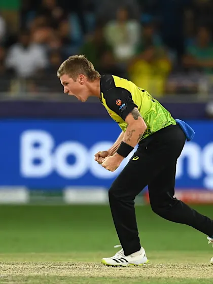 Zampa strikes to claim Australia's first wicket