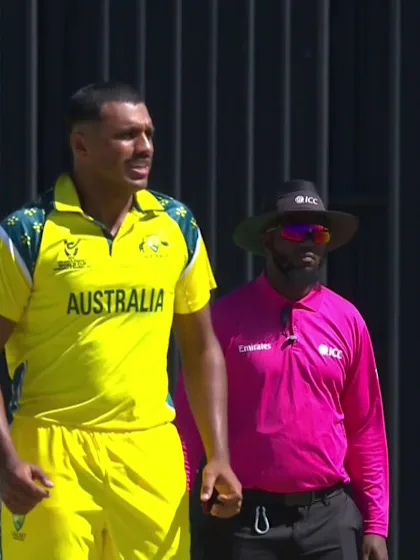 J West with a Batting vs. Australia