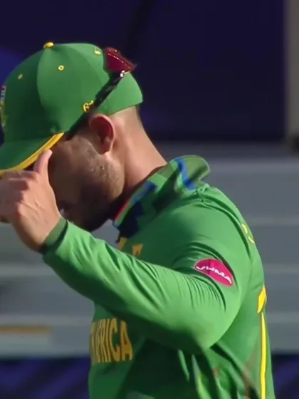 Walsh tries to loft one but finds the fielder