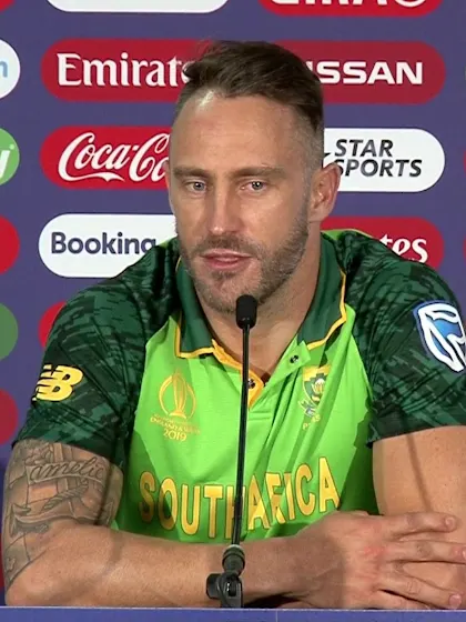 15 June - Cardiff - South Africa Captain Faf du Plessis post-match press conference