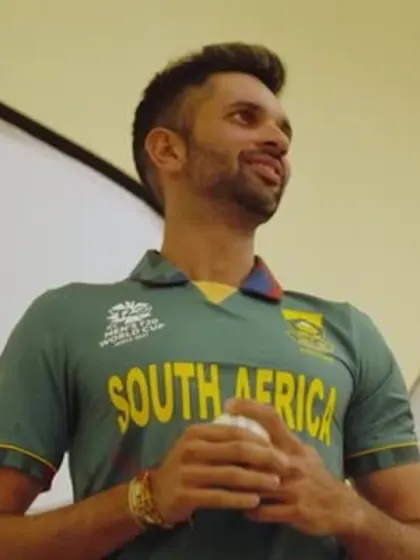 Logo of Keshav Maharaj's cricketing journey | ICC Men’s T20 World Cup 2021