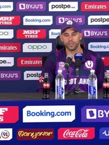 5 November - Dubai - Scotland Captain Kyle Coetzer post-match press conference